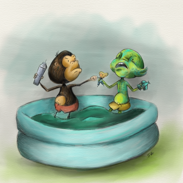 Creature from the black lagoon